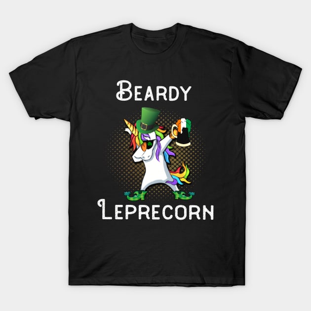 Dabbing Leprecorn Beer Shamrock Leprechaun St Patrick's St Paddy's Day T-Shirt by familycuteycom